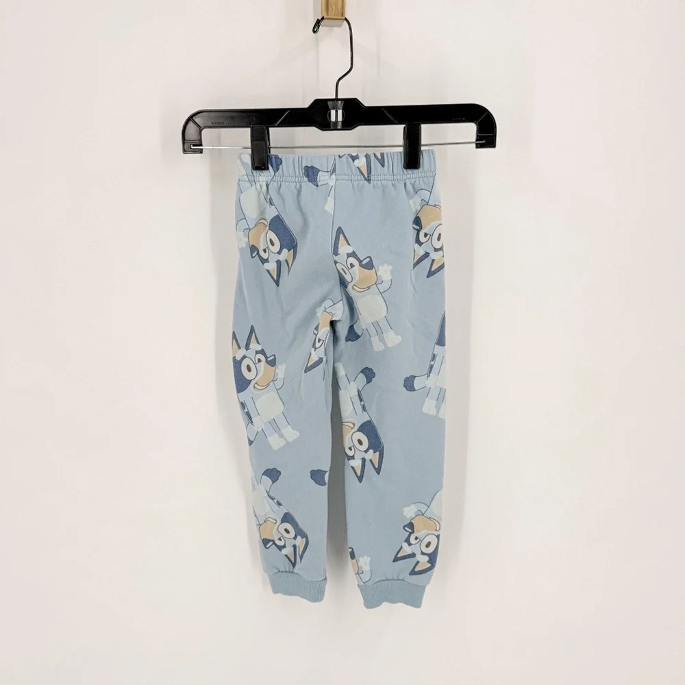 Bluey Kids Set - Light Blue Cartoon Print